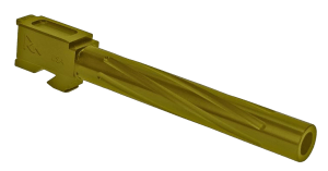 Rival Arms RA20G701E Precision V1 Drop-In Barrel 9mm Luger 5.31" Gold PVD Finish 416R Stainless Steel Material for Glock 34 Gen3-4