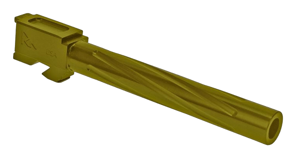 Rival Arms RA20G701E Precision V1 Drop-In Barrel 9mm Luger 5.31" Gold PVD Finish 416R Stainless Steel Material for Glock 34 Gen3-4