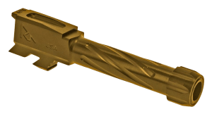 Rival Arms RA20G302E Precision V1 Drop-In Barrel 9mm Luger 3.41" Gold PVD Finish 416R Stainless Steel Material with Threading for Glock 43