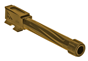 Rival Arms RA20G802E Precision V1 Drop-In Barrel 9mm Luger 4.17" Gold PVD Finish 416R Stainless Steel Material with Threading for Glock 48