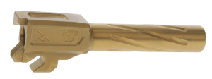 Rival Arms RA20P301E Precision Drop-In Barrel 9mm Luger 3.90" Gold PVD Finish  4340H Steel Material for Sig P320 Carry