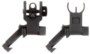 Aim Sports MT45FS AR Low Profile 45 Degree Flip-Up Sight Set Black Anodized 45 Degree Low Profile for AR-15