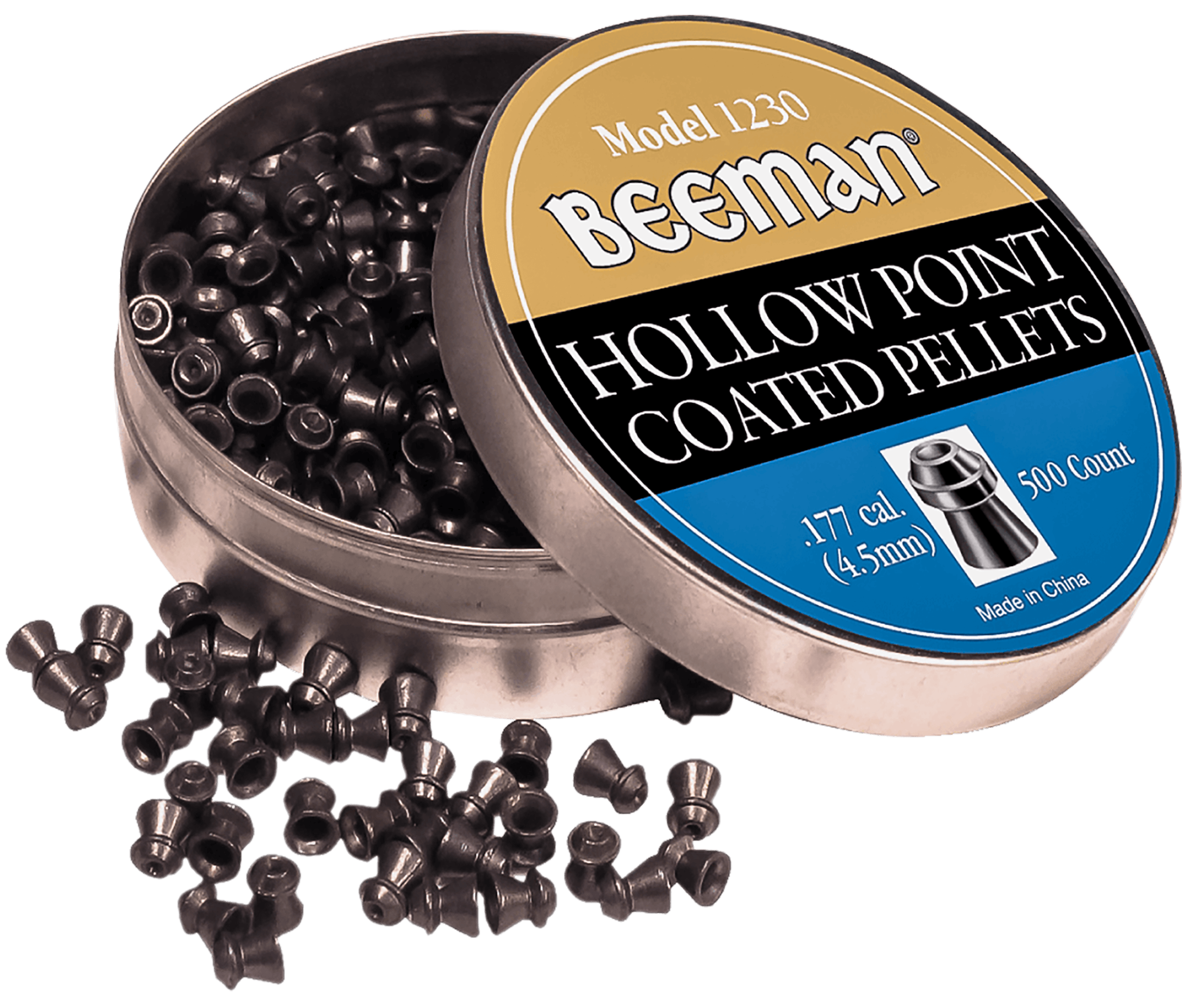 Beeman 1230 Coated 177 Hollow Point 500 Pellets/Tin