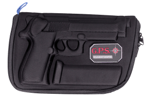 GPS Bags 909PC Custom Molded w/ Lockable Zippers Internal Mag Holder & Black Finish for Beretta 92/96 & Taurus PT92