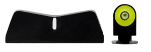 XS Sights GL0011P3Y DXT2 Big Dot Night Sights fits Glock Black | Green Tritium Yellow Outline Front Sight White Stripe Rear Sight