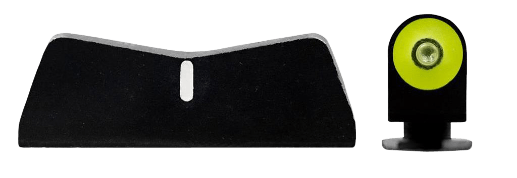 XS Sights GL0011P3Y DXT2 Big Dot Night Sights fits Glock Black | Green Tritium Yellow Outline Front Sight White Stripe Rear Sight