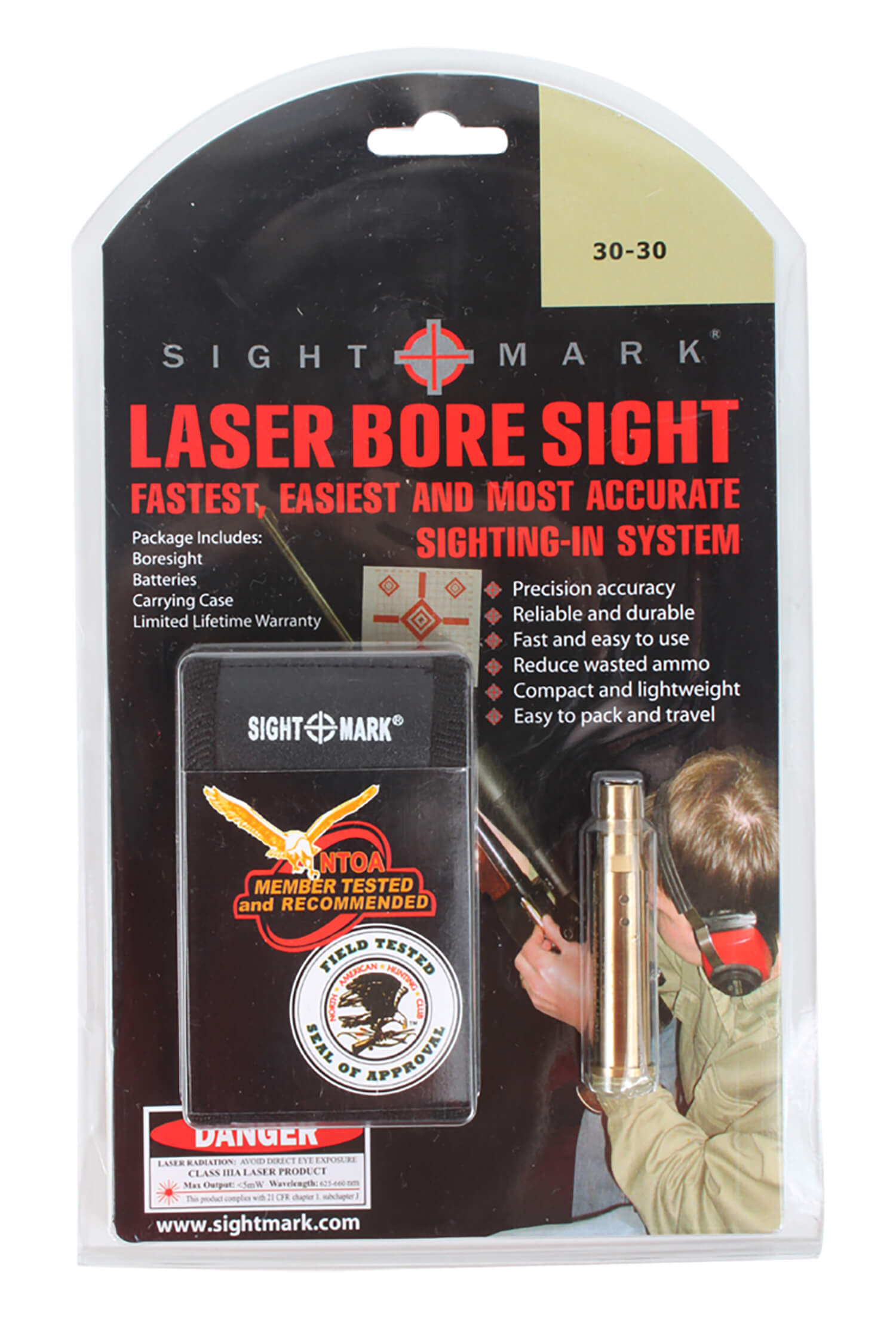 Sightmark SM39009 Boresight Red Laser for 30-30 Win Brass Includes Battery Pack & Carrying Case - Image 3