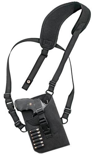 GrovTec US Inc GTHL15102R Trail Pack Shoulder Black Nylon Harness Fits Med/Lg DA Revolver Fits 3-4" Barrel Right Hand