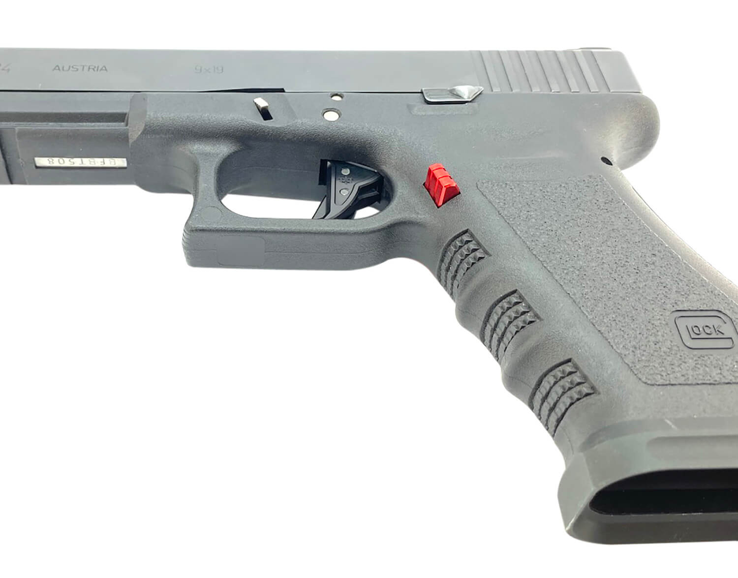 Cross Armory CRGMCRD Mag Catch Extended Compatible w/ Glock Gen1-3/P80 Red Anodized Aluminum - Image 2