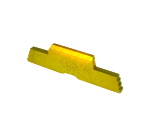 Cross Armory CRG5SLGD Slide Lock  Extended Compatible w/Glock Gen1-5/P80 Gold Steel