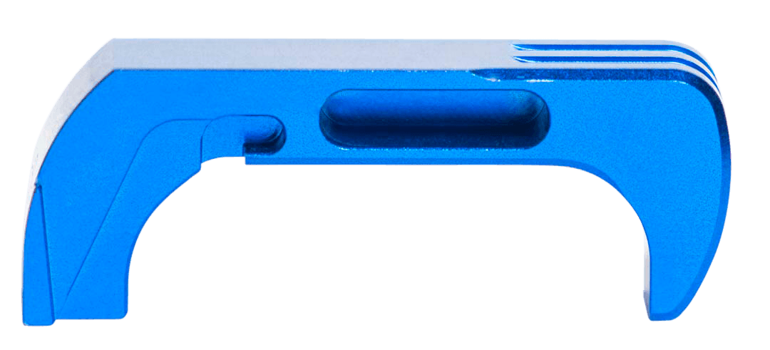 Cross Armory CRG5MCBL Mag Catch Extended Compatible w/Glock Gen4-5 Blue Anodized Aluminum