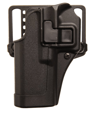 Blackhawk 410568BKL Serpa CQC OWB Size 68 Matte Black Polymer Belt Loop/Paddle Compatible w/Glock 43 Left Hand
