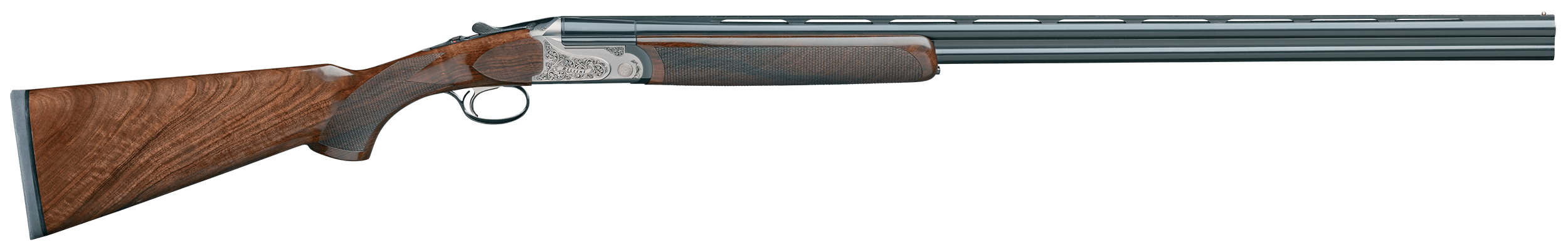 Rizzini USA 110241028 BR110 Light Luxe 410 Gauge O/U 2rd 2.75" 28" Chrome Lined Vent Rib Barrel Gray Anodized Light Alloy Frame Motif Scroll Engraving Turkish Walnut Pistol Grip Stock & Rounded Forend Includes 5 Nickel Coated Flush Choke Tubes