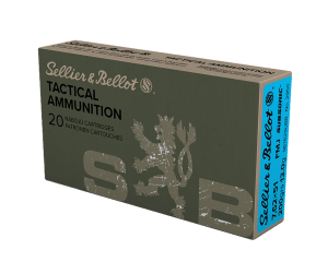 Sellier & Bellot SB762SUBB Rifle 308 Win 200 gr Full Metal Jacket Subsonic 20rd Box