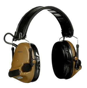 Peltor MT20H682FB09CY ComTac V Hearing Defender Headset 23 dB Over the Head Coyote Brown Adult