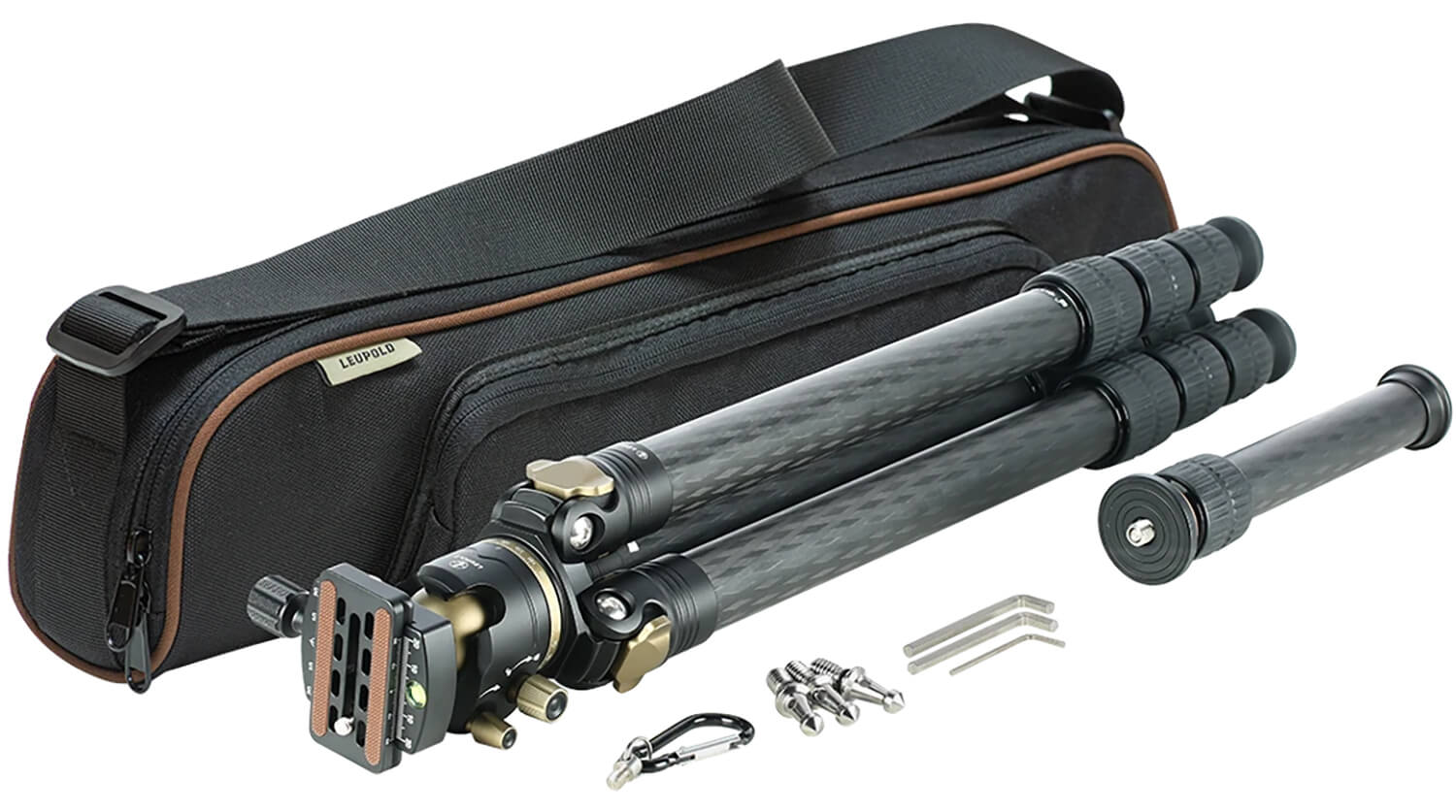 Leupold 180379 Pro Guide Tripod Kit Tripod 6.70-67" High Black Carbon Fiber - Image 3