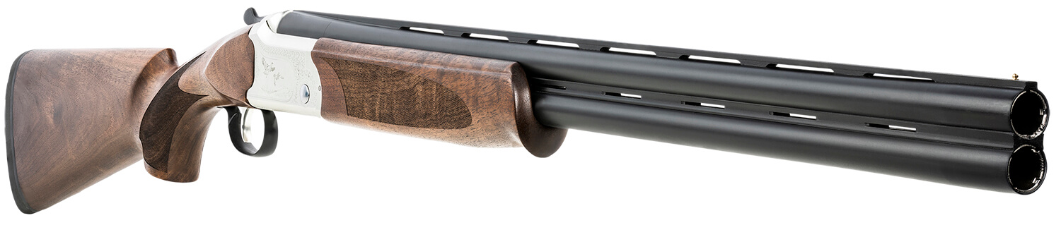 ATI ATIGKOF12SVE26 Cavalry SVE 12 Gauge 3" 2rd 26" Blued O/U Barrel Silver Engraved Metal Finish Oiled Turkish Walnut Stock Ejector 5 Chokes - Image 3