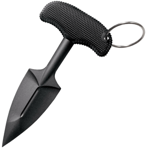 Cold Steel 92FPB FGX Push Blade II 2.25" Fixed Plain Black Griv-Ex Blade/Black Kray-Ex Handle