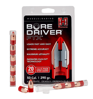Hornady 67713 Bore Driver FTX 50Cal Flex Tip eXpanding 290gr 20rd Box