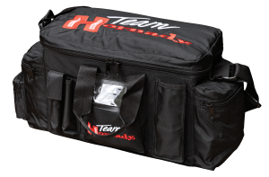Hornady 9919 Team Hornady Range Bag Black with Red Logo Nylon with Large Compartment & Embroidering