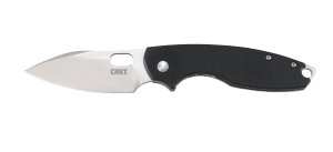 CRKT 5317 Pilar III 2.97" Folding Spear Point Plain Satin 8Cr13MoV SS Blade/ G10 Black/SS Handle Includes Pocket Clip