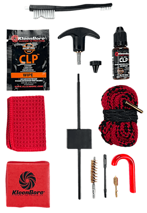 KleenBore KDS-556 Dual Kleen Rod & Pull Through Rope Cleaner .223/ 5.56mm Rifle 30" Steel Nylon Bristles Phosphor Bronze Bristles