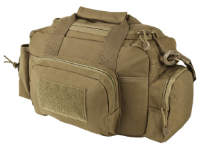 NcStar CVSRB2985T VISM Range Bag with Small Size Side Pockets PALs Webbing Carry Handles Pockets & Tan Finish