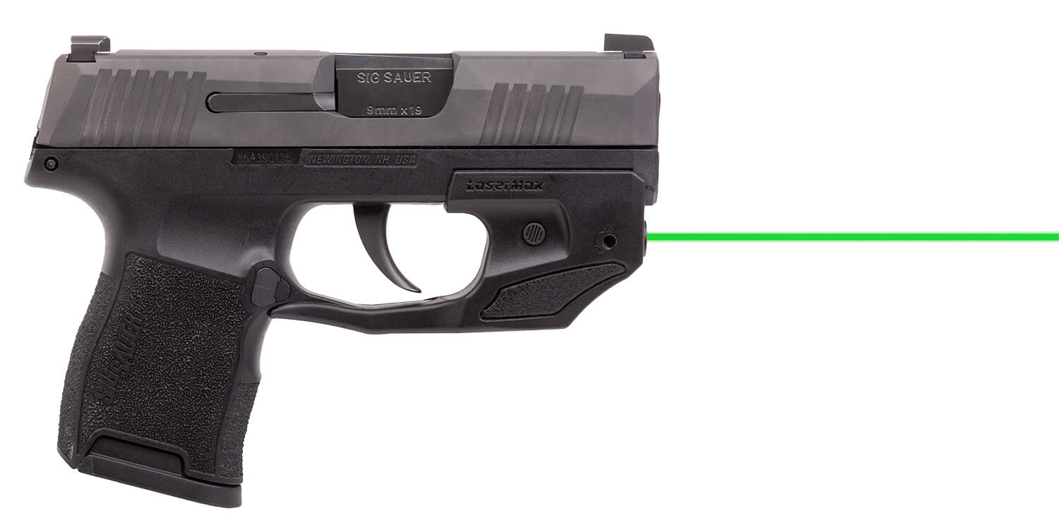 LaserMax GSP365G Centerfire Green Laser with GripSense Sig Sauer P365 Black - Image 2