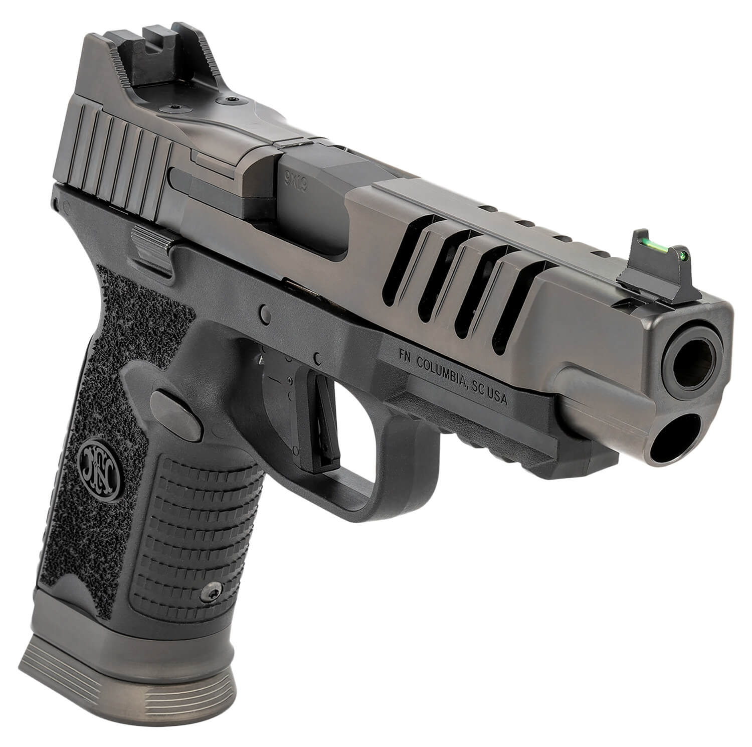 FN 66100940 509 LS Edge 9mm Luger 10+1 5" Black Steel Barrel Graphite PVD Lightening Cut/Long Slide/Optic Cut/Serrated Steel Slide Matte Black Polymer Frame w/Picatinny Rail Black Interchangeable Backstrap Grip - Image 3