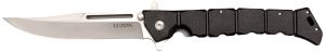 Cold Steel CS20NQX Luzon Large 6" Folding Plain 8Cr13MoV SS Blade/Black GFN Handle Features Safety Switch Includes Pocket Clip