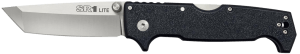 Cold Steel CS62K1A SR1 Lite 4" Folding Tanto Plain 8Cr14MoV SS Blade/Black Griv-Ex Handle Includes Pocket Clip