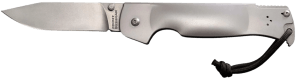 Cold Steel CS95FB Bushman Pocket 4.50" Folding Clip Point Plain Stone Washed 4116 Stainless Steel Blade/Stone Washed 420 Stainless Steel Handle Includes Pocket Clip