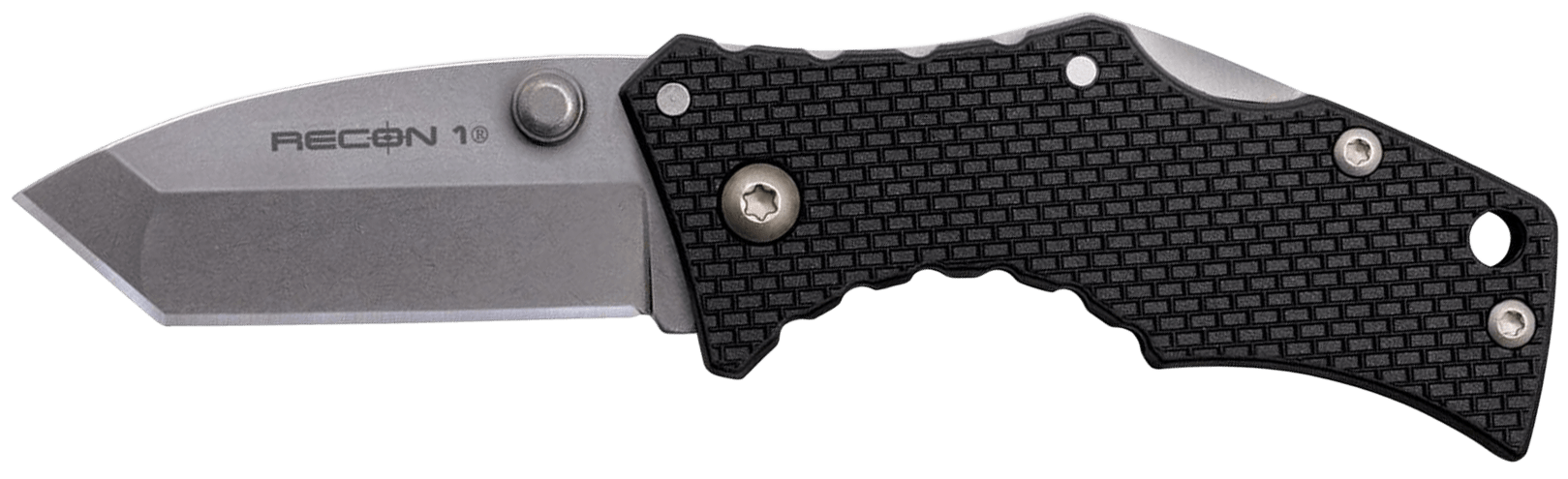 Cold Steel CS27DT Recon 1 Micro 2" Folding Tanto Plain Stonewashed 4034 SS Blade/ Black Griv-Ex Handle Includes Pocket Clip