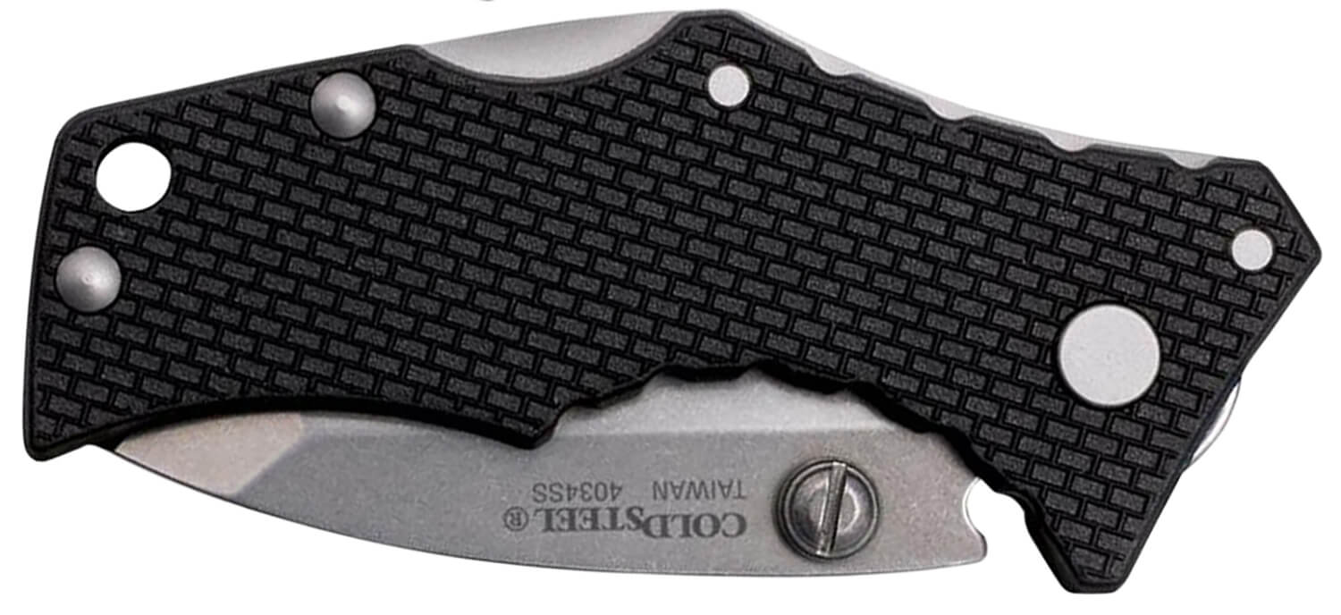 Cold Steel CS27DT Recon 1 Micro 2" Folding Tanto Plain Stonewashed 4034 SS Blade/ Black Griv-Ex Handle Includes Pocket Clip - Image 2