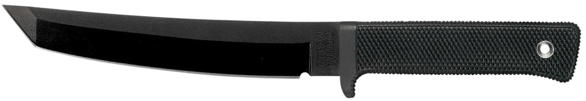 Cold Steel CS49LRT Recon 7" Fixed Tanto Plain Black Tuff-Ex Finish SK-5 Steel Blade/Black Kray-Ex Handle Includes Sheath