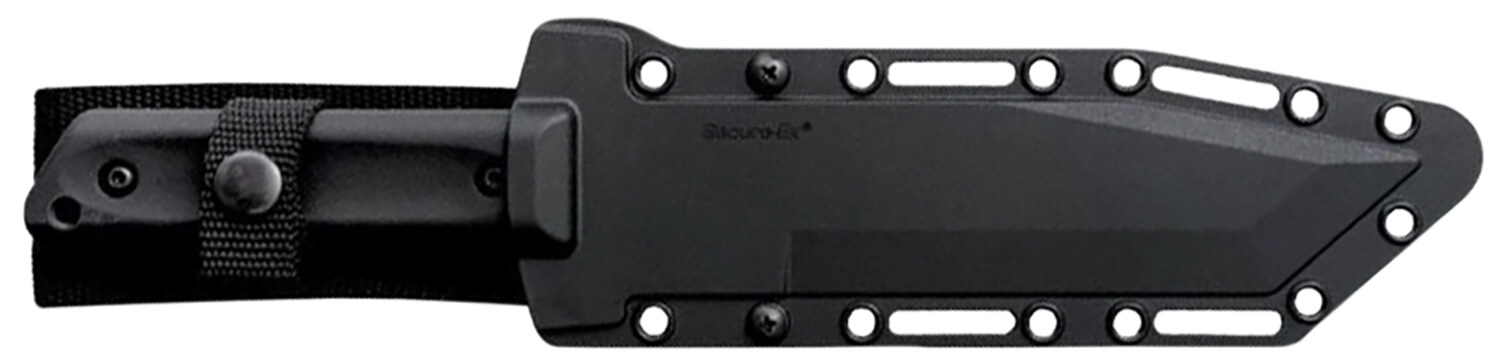 Cold Steel CS80PGTK G.I. 7" Fixed Tanto Plain Black Rust Resistant Finish 1055 Carbon Steel Blade/Black Polypropylene Scales Handle Includes Sheath - Image 3
