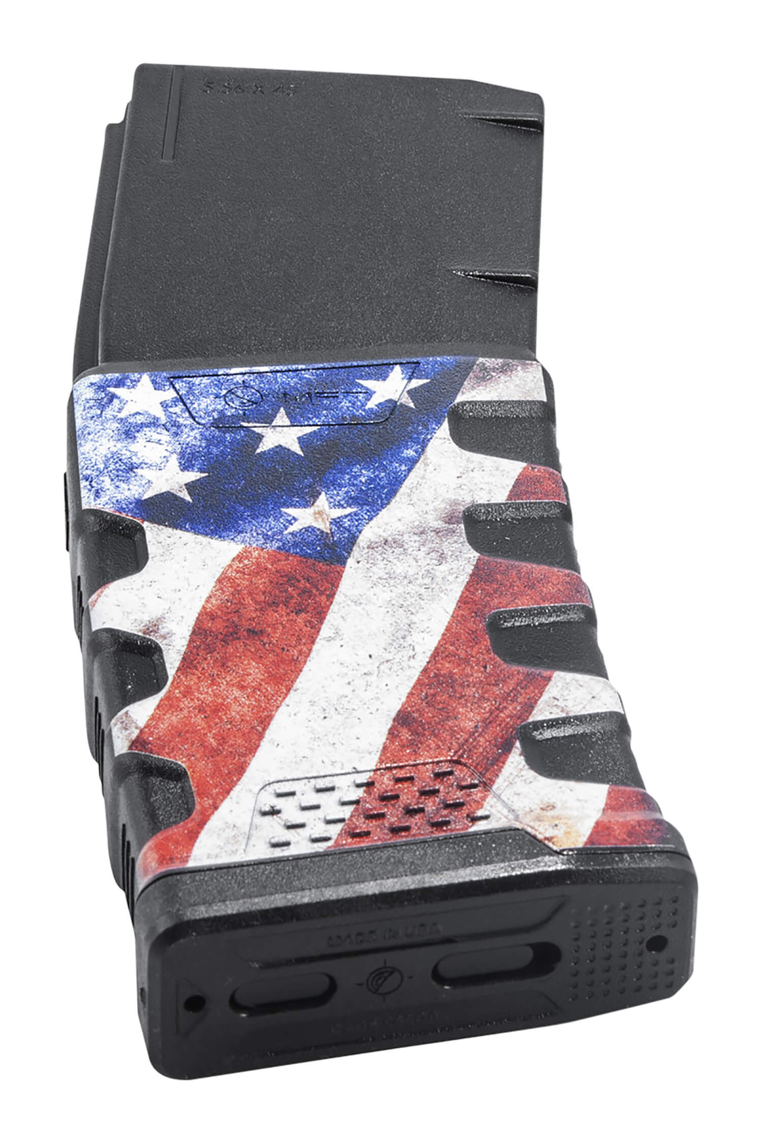 Mission First Tactical EXDPM556AFM1 Extreme Duty 30rd 223 Rem/5.56x45mm Fits AR-15/M4 Black w/American Flag M1 Polymer - Image 3