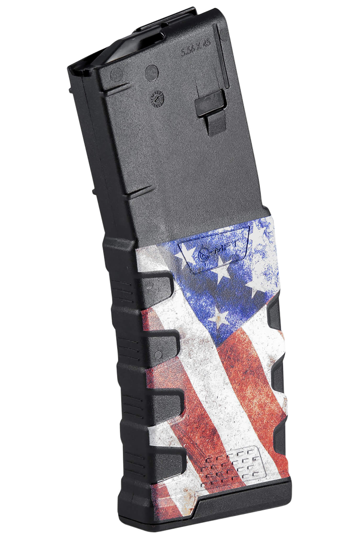 Mission First Tactical EXDPM556AFM1 Extreme Duty 30rd 223 Rem/5.56x45mm Fits AR-15/M4 Black w/American Flag M1 Polymer - Image 4