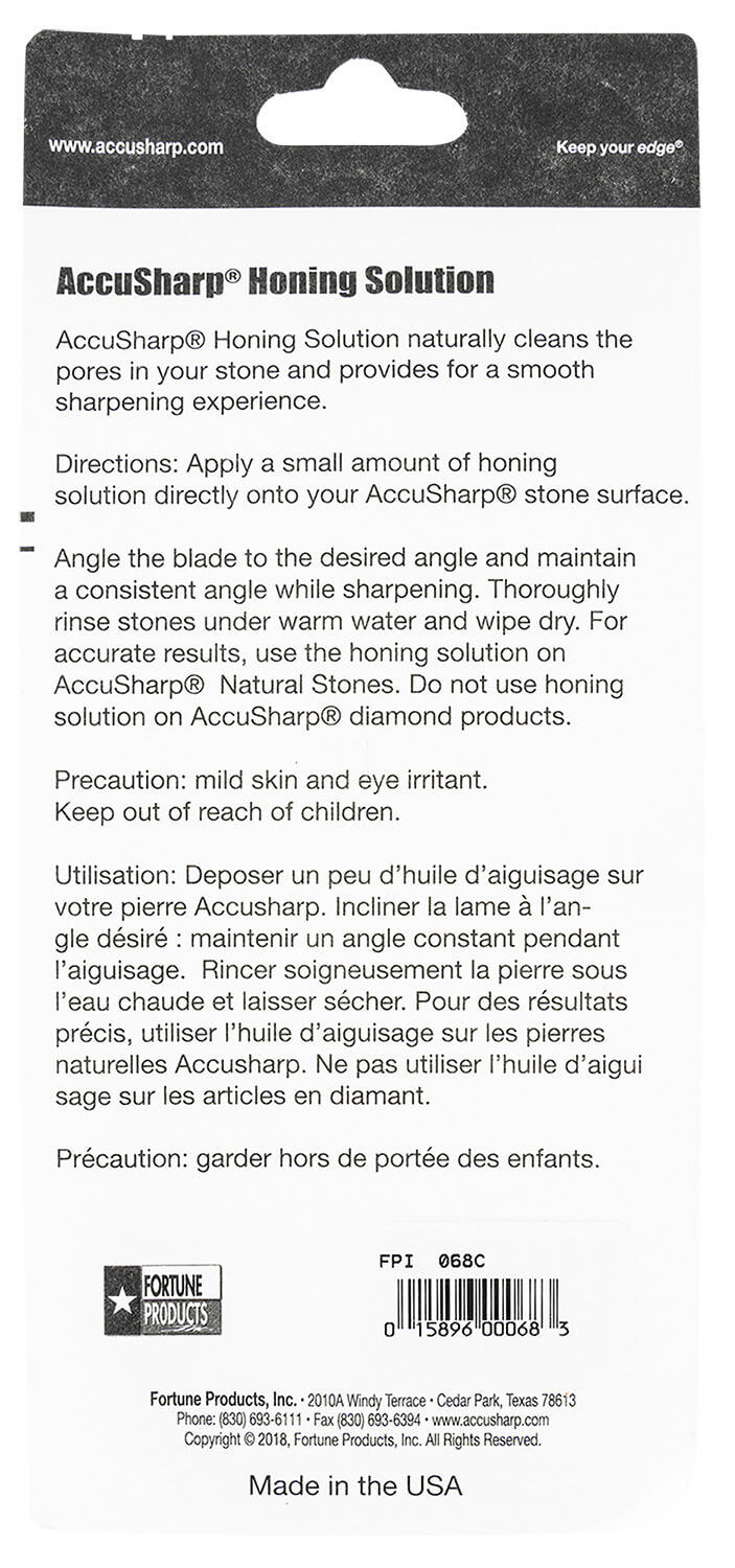 AccuSharp 068C Honing Solution 4 oz Bottle - Image 3