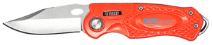 AccuSharp 709C Sport  3" Folding Plain Stainless Steel Blade/Blaze Orange Anodized Aluminum Handle Includes Belt Clip