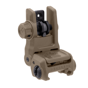 Magpul MAG1167FDE MBUS 3 Sight Rear  Flat Dark Earth Flip Up for AR-10/AR-15/M4/M16/M110/SR-25