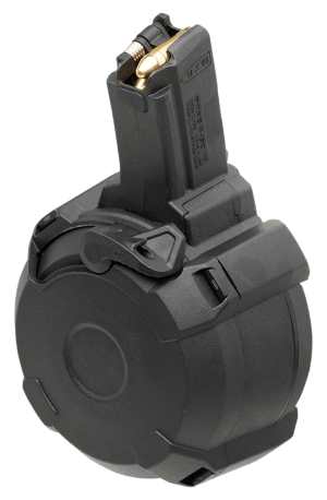 Magpul MAG1181BLK PMAG  Black Drum 50rd 9mm Luger for H&K MP5/94
