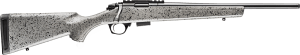Bergara Rifles BMR005 BMR Full Size 17 HMR 5+1/10+1 20" Matte Blued Steel Threaded Barrel & Drilled & Tapped Steel Receiver Fixed Gray/Black Speckled Synthetic Stock