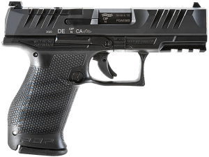 Walther Arms 2851229 PDP  Compact 9mm Luger 15+1 4" Black Polygonal Rifled Barrel  Black Optic Ready/Serrated Slide  Black Polymer Frame w/Picatinny Rail  Black Performance Duty Texture Grips Ambidextrous