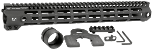 Midwest Industries MIG4M15 Tactical G4M Handguard AR-15 Black Hardcoat Anodized Black 15' 6061-T6 Aluminum M-LOK