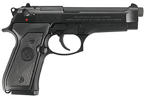 Beretta USA J92F300M 92FS Full Size Frame 9mm Luger 15+1 4.90ā³ Black Bruniton Barrel Serrated Steel Slide Frame w/Beavertail Ambidextrous USA Made Beretta USA J92F300M 92FS Full Size Frame 9mm Luger 15+1 4.90ā³ Black Bruniton Barrel Serrated Steel Slide Frame w/Beavertail Ambidextrous USA Made