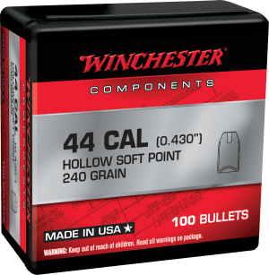 Winchester Ammo WB44SP240X Centerfire Handgun Reloading 44 Special .426 240 gr Soft Point 100rd Box