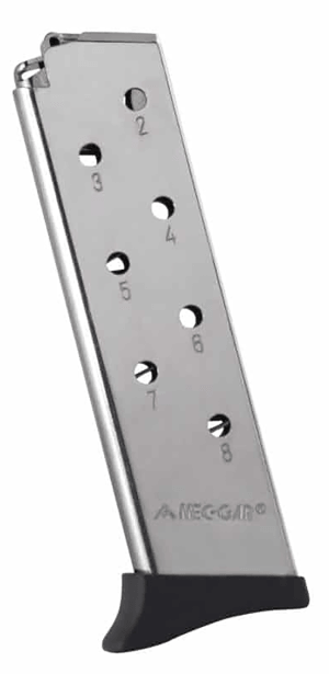Mec-Gar MGBT3808N Standard 8rd Detachable w/Finger Rest 380 ACP Fits Bersa Thunder Nickel Carbon Steel