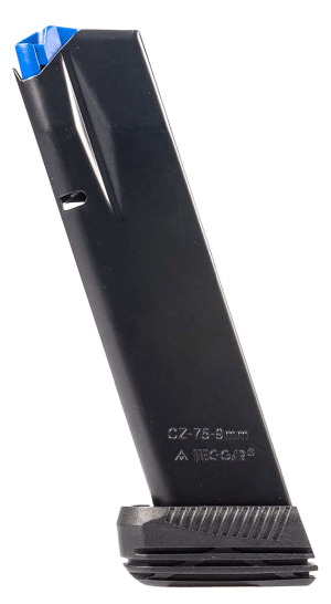 Mec-Gar MGCZ7519M Standard 19rd Extended 9mm Luger Fits CZ75B/CZ Shadow 2/CZ 75 SP-01/CZ Shadow/CZ 85B Blued w/Anti-Friction Coating Carbon Steel