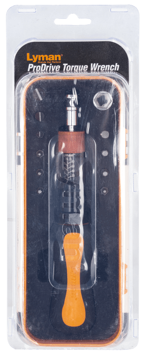 Lyman 7031300 Torque Wrench Black/Orange Steel Rubber Handle